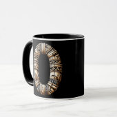 Mug LETTRE Aloha Polynésienne Hawaïenne O Initiale Per (Devant gauche)