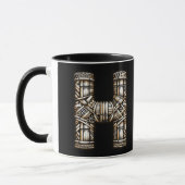 Mug LETTRE ALOHA ROYENNE H Personnalisée Initiale (Gauche)