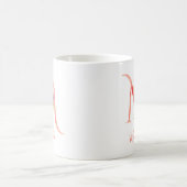 Mug LETTRE AQUATICOLE PEU Rose "M" (Centre)
