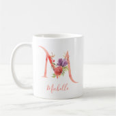 Mug LETTRE AQUATICOLE PEU Rose "M" (Gauche)