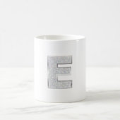 MUG LETTRE ARGENT E (Centre)