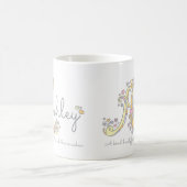 Mug Lettre Ashley Un nom signifiant muqueuse monogramm (Centre)