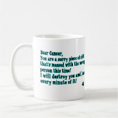 Mug Lettre au Cancer (Gauche)