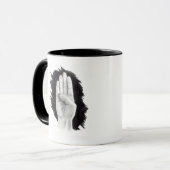 MUG LETTRE "B " DE LANGUE DES SIGNES AMÉRICAINE (Devant gauche)