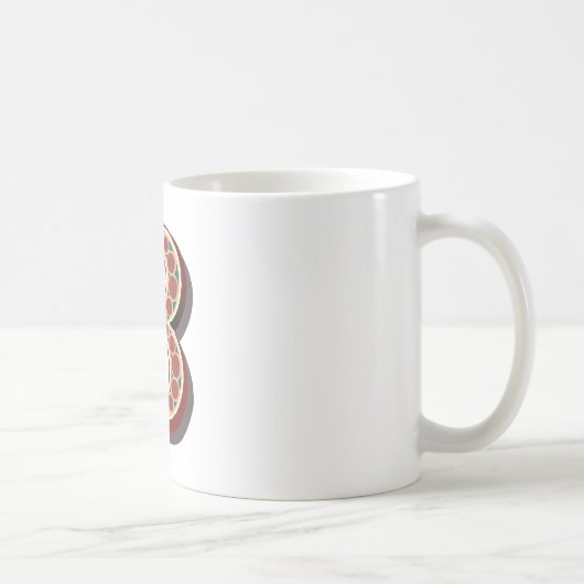 Mug Lettre "B" Élégante Brodée (Droite)
