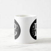 Mug Lettre B - Monogramme noir et blanc (Centre)