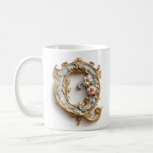 Mug Lettre Baroque 'Q' pour une Princesse du Café