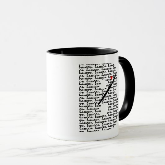 MUG LETTRE BASTONNE B (Devant droit)