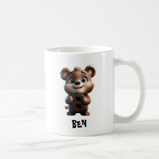 MUG LETTRE BÊTE B (Droite)