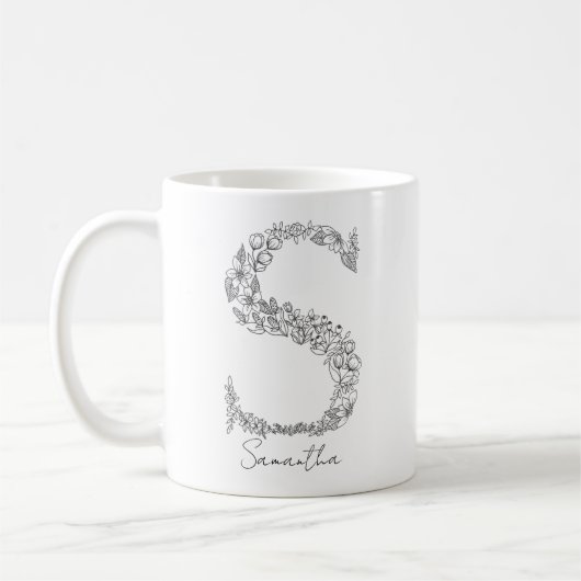 Mug LETTRE BLANCHE MORALE BOtanique MONOGRAPHIQUE S (Gauche)