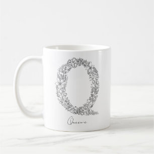 Mug LETTRE BLANCHE MOYENNE BOtanique FLEUVE NOIRE Q