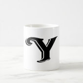 Mug LETTRE BLANCHE NOIRE Y MONogramme (Centre)