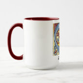 Mug LETTRE BLEUE ET ROUGE MOYENNE W Illuminée (Gauche)
