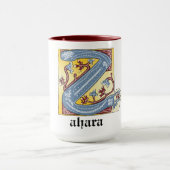 MUG LETTRE BLEUE ET ROUGE MOYENNE Z ÉCLAIRÉE (Centre)