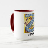 MUG LETTRE BLEUE ET ROUGE MOYENNE Z ÉCLAIRÉE (Devant gauche)