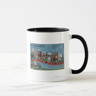 Mug Lettre (bleue) ScenesAlabama de l'Alabama grande