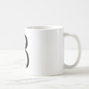 Mug Lettre botanique 'B', Monogramme Art inspirée par