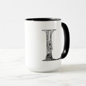 Mug Lettre botanique L Mug, Art d'Elizabeth Sampson (Devant droit)