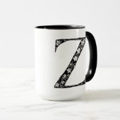 Mug Lettre botanique Z Mug, Art d'Elizabeth Sampson (Devant droit)