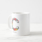 Mug Lettre C | LETTRE FLEURIE Whimsical Monogramme I M (Devant gauche)