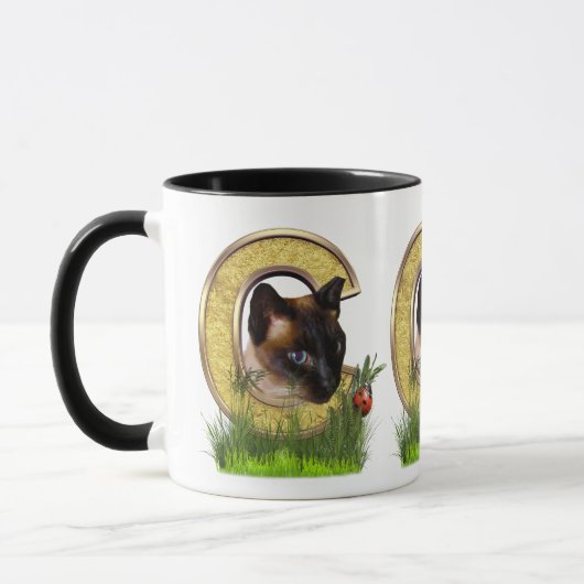 Mug Lettre C Siamese-Capital-Monogramme (Gauche)