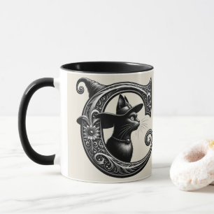 MUG LETTRE CHATON NOIR CHATON CHATON CHATON CHATON CHA