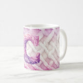 Mug LETTRE CHAUDE ROSE blanche pourpre C (Devant droit)