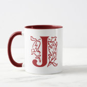 Mug Lettre chic J (Gauche)