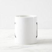 Mug Lettre concrète K de monogramme (Centre)