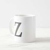 Mug Lettre concrète Z de monogramme (Devant gauche)