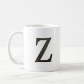 Mug Lettre concrète Z de monogramme (Gauche)