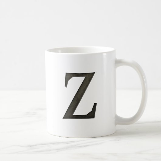 Mug Lettre concrète Z de monogramme (Droite)