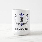 Mug Lettre couronne lettre couronne R personnalisée (Centre)