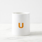 Mug lettre customisée U (Centre)