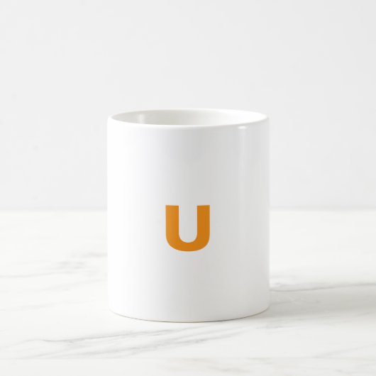 Mug lettre customisée U (Centre)