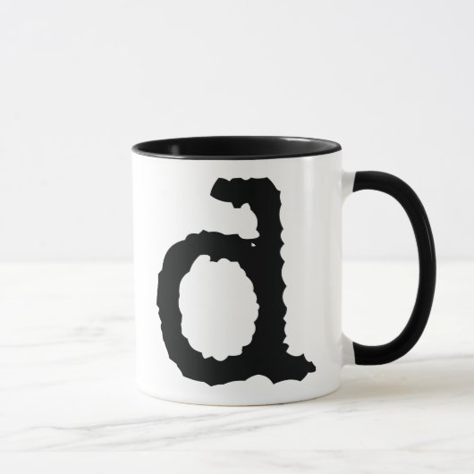 Mug Lettre D (Droite)
