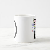 Mug Lettre D avec des fleurs (Centre)