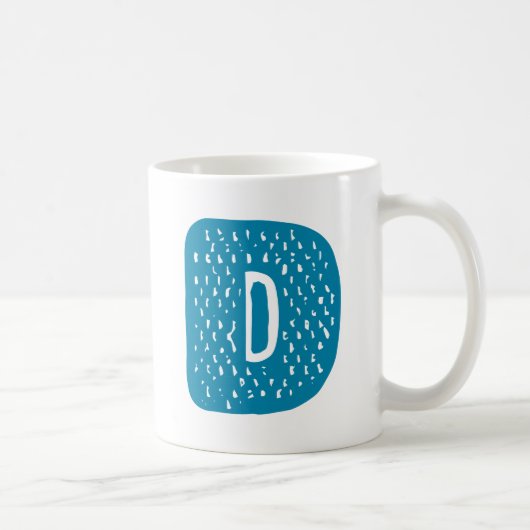 Mug Lettre D Design. (Droite)