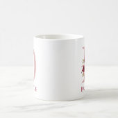 Mug Lettre D Floral Burgundy Blush (Centre)