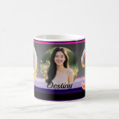 Mug Lettre D Néon Fluide Abstraite Brosse (Centre)