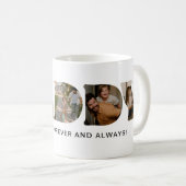 Mug LETTRE DADDY Fête des pères de collage photo (Devant droit)