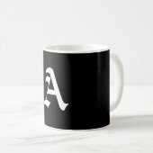 Mug Lettre d'alphabet A, (Devant droit)