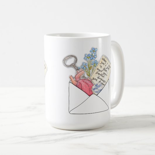 Mug Lettre d'amour (Devant droit)