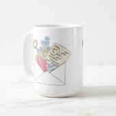 Mug Lettre d'amour (Devant gauche)