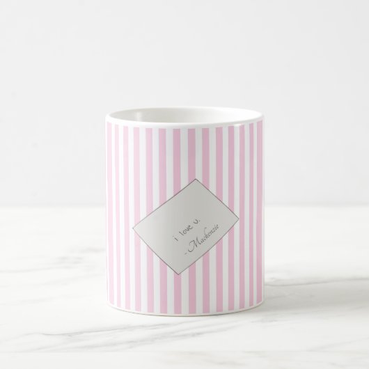 Mug Lettre d'amour Coquette Message (Centre)