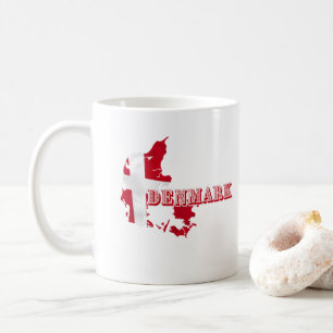 Mug LETTRE Danoise Moderne CARTE Drapeau Souvenir