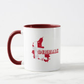 Mug LETTRE Danoise Moderne CARTE Drapeau Souvenir (Gauche)