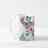 Mug Lettre d'aquarelle E (Devant gauche)