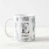 Mug Lettre d'aquarelle E (Gauche)