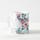 Mug Lettre d'aquarelle V (Devant gauche)